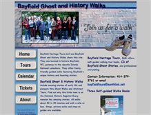 Tablet Screenshot of bayfieldheritagetours.com